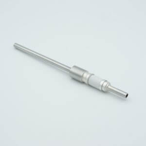 Power Feedthrough, Watercooled, 12000 Volts, 1 Tube, 0.25" Nickel Conductor, 0.622" Dia Stainless Steel Weld Adapter