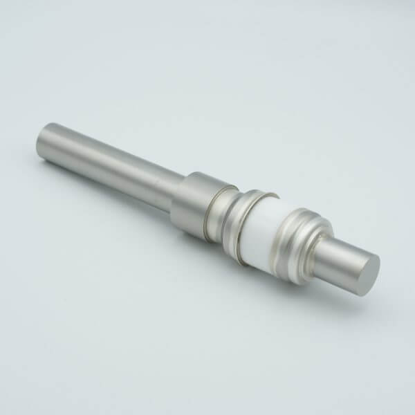 Power Feedthrough, 8000 Volts, 250 Amps, 1 Pin, 0.75" Nickel Conductor, 1.12" Dia Stainless Steel Weld Adapter