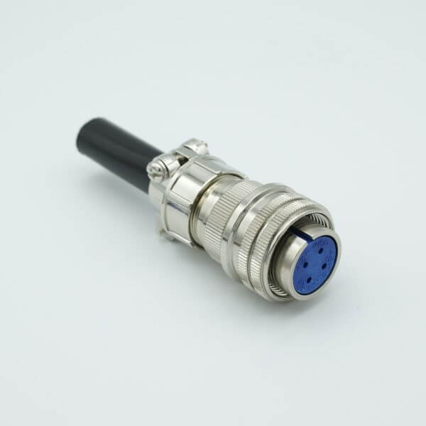 MS Series Air-side Connector, 4 Pins, 700 Volts, 10 Amps per Pin, Accepts 0.056" or 0.062" Dia Pins