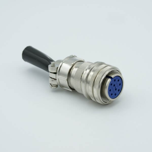 MS Series Air-side Connector, 10 Pins, 700 Volts, 10 Amps per Pin, Accepts 0.056" or 0.062" Dia Pins