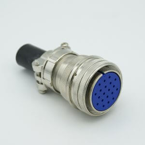 MS Series Air-side Connector, 20 Pins, 700 Volts, 10 Amps per Pin, Accepts 0.056" or 0.062" Dia Pins