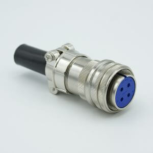 MS Series Air-Side Connector, 4 Pins, 1250 Volts, 23 Amps Per Pin, Accepts 0.092" or 0.094" Dia. Pins
