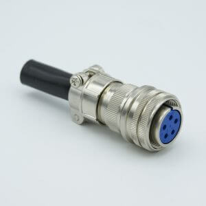 MS Series Air-Side Connector, 5 Pins, 700 Volts, 23 Amps Per Pin, Accepts 0.092" or 0.094" Dia. Pins