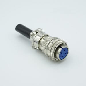 MS Series Air-Side Connector, 2 Pair Thermocouple, Type E, Accepts 0.056" Dia. Pins