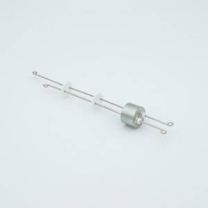 Thermocouple Feedthrough, Type T, 1 Pair, Screw-type Connector, 0.75" Dia Stainless Steel Weld Adapter