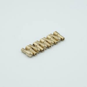 Push-on Connectors, Beryllium-Copper alloy, 0.094" Dia Pin, Package of 10