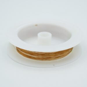 Kapton Insulated In-Vacuum Wire, Solid Core, 26 AWG, 0.025" Insulation Dia, 2,000 VDC, 3 Amps, 30' length