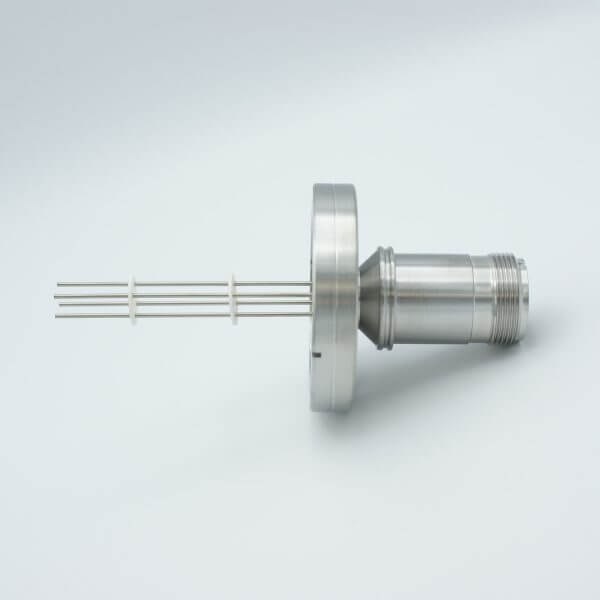 MPF - A0193-1-CF MS Series, Thermocouple Feedthrough, Type K, 2 Pairs, w/ Air-side Connector, 2.75" Conflat Flange