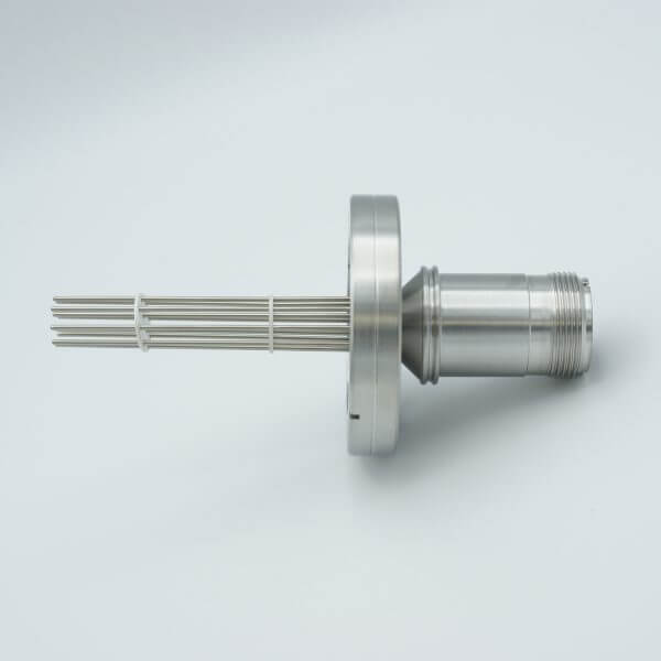 MPF - A0193-11-CF MS Series, Thermocouple Feedthrough, Type E, 5 Pairs, w/ Air-side Connector, 2.75" Conflat Flange