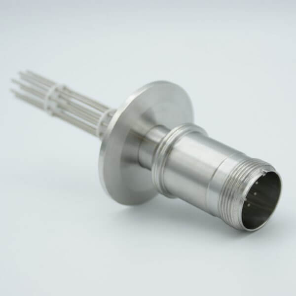 MPF - A0194-11-QF MS Series, Thermocouple Feedthrough, Type E, 5 Pairs, w/ Air-side Connector, 2.16" QF / KF Flange