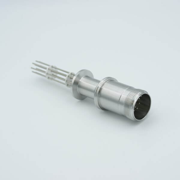 MS Series, Thermocouple Feedthrough, Type K, 5 Pairs, w/ Air-side Connector, 1.18" QF / KF Flange