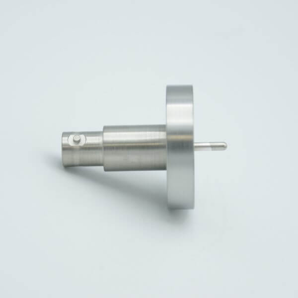 MPF - A0238-2-CF MHV Coaxial Feedthrough, 1 Pin, Grounded Shield, 1.33" Conflat Flange, Without Air-side Connector