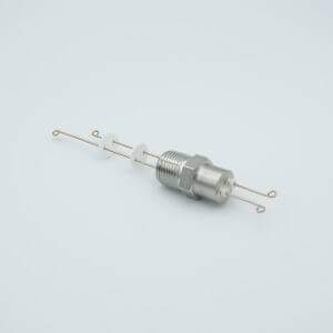 Thermocouple Feedthrough, Type R-S, 1 Pair, Screw-type Connector, 0.5" NPT Fitting