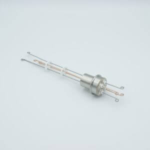 Thermocouple Feedthrough, Type T, 2 Pairs, Screw-type Connector, 0.75" Dia Stainless Steel Weld Adapter