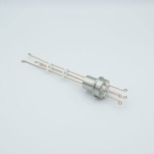 Thermocouple Feedthrough, Type R-S, 2 Pairs, Screw-type Connector, 0.75" Dia Stainless Steel Weld Adapter