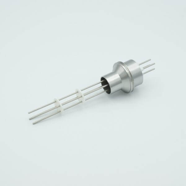 MPF - A0421-2-W Thermocouple Feedthrough, Type K, 2 Pairs, 0.75" Dia Stainless Steel Weld Adapter