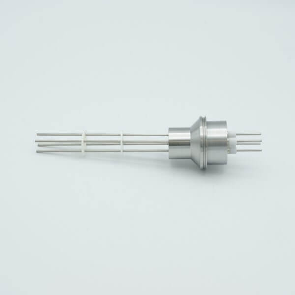 MPF - A0421-1-W Thermocouple Feedthrough, Type K, 2 Pairs, 0.75" Dia Stainless Steel Weld Adapter