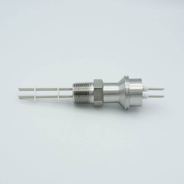 MPF - A0424-1-NPT Thermocouple Feedthrough, Type K, 2 Pairs, 0.5" NPT Fitting