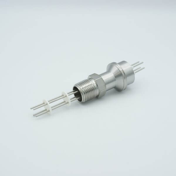 MPF - A0424-2-NPT Thermocouple Feedthrough, Type J, 2 Pairs, 0.5" NPT Fitting