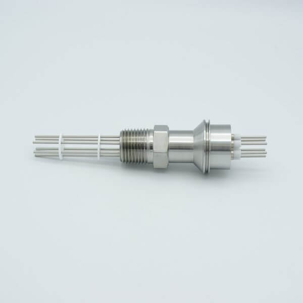 MPF - A0424-6-NPT Thermocouple Feedthrough, Type J, 3 Pairs, 0.5" NPT Fitting