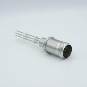 MPF - A0429-5-W MS Series, Thermocouple Feedthrough, Type K, 3 Pairs, w/ Air-side Connector, 0.75" Dia Stainless Steel Weld adapter