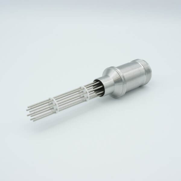 MPF - A0429-9-W MS Series, Thermocouple Feedthrough, Type K, 5 Pairs, w/ Air-side Connector, 0.75" Dia Stainless Steel Weld adapter
