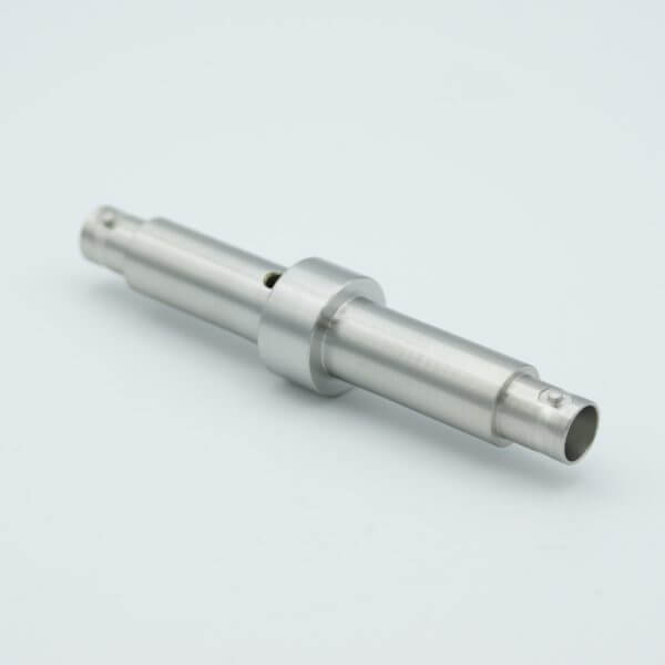 MPF - A0471-2-W MHV Coaxial Feedthrough, 1 Pin, Grounded Shield, Double-Ended, 0.745" Dia SS Weld Adapter