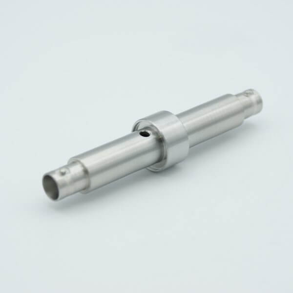 MPF - A0471-2-W MHV Coaxial Feedthrough, 1 Pin, Grounded Shield, Double-Ended, 0.745" Dia SS Weld Adapter