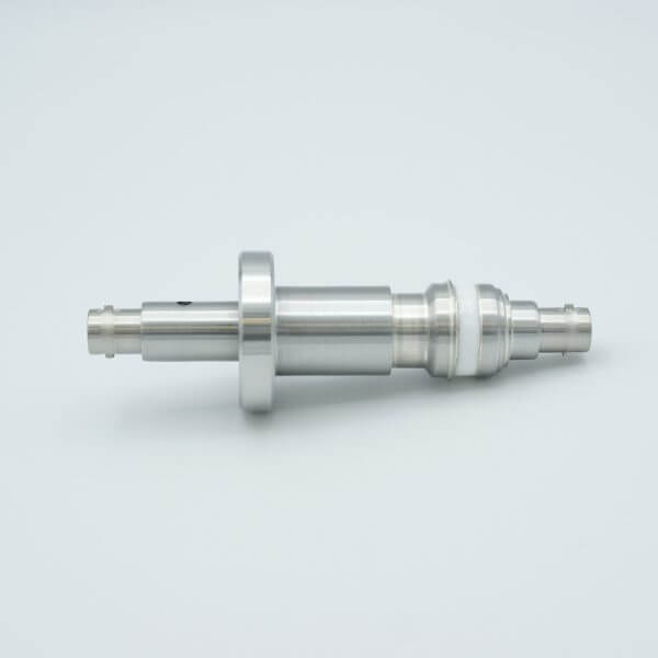 MPF - A0474-1-CF BNC Coaxial Feedthrough, 1 Pin, Floating Shield, Double-Ended, 1.33" Conflat Flange