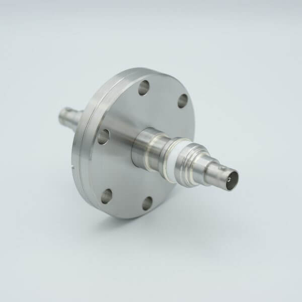 MPF - A0475-1-CF BNC Coaxial Feedthrough, 1 Pin, Floating Shield, Double-Ended, 2.75" Conflat Flange