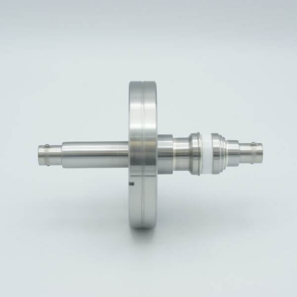 MPF - A0475-1-CF BNC Coaxial Feedthrough, 1 Pin, Floating Shield, Double-Ended, 2.75" Conflat Flange