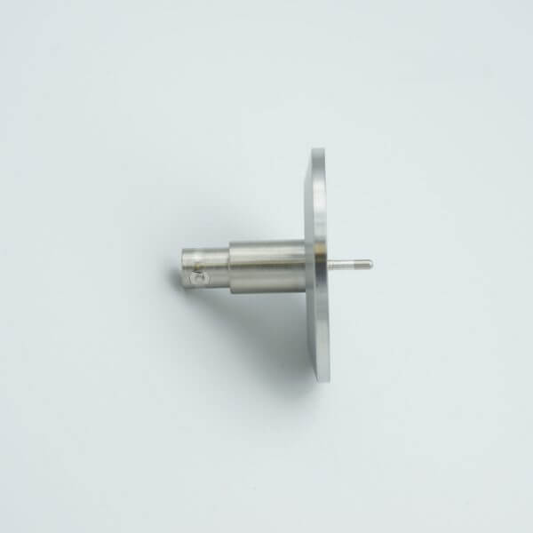 MPF - A0477-2-QF MHV Coaxial Feedthrough, 1 Pin, Grounded Shield, 2.16" QF / KF Flange