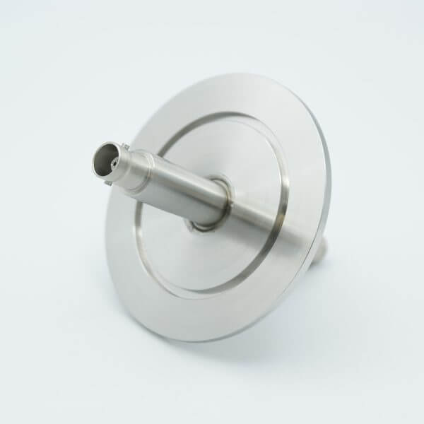 MPF - A0478-12-QF MHV Coaxial Feedthrough, 1 Pin, Grounded Shield, Double-Ended, 2.95" QF / KF Flange