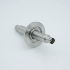 MPF - A0478-2-QF MHV Coaxial Feedthrough, 1 Pin, Grounded Shield, Double-Ended, 1.57" QF / KF Flange