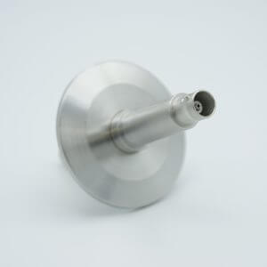 MPF - A0478-4-QF MHV Coaxial Feedthrough, 1 Pin, Grounded Shield, Double-Ended, 2.16" QF / KF Flange