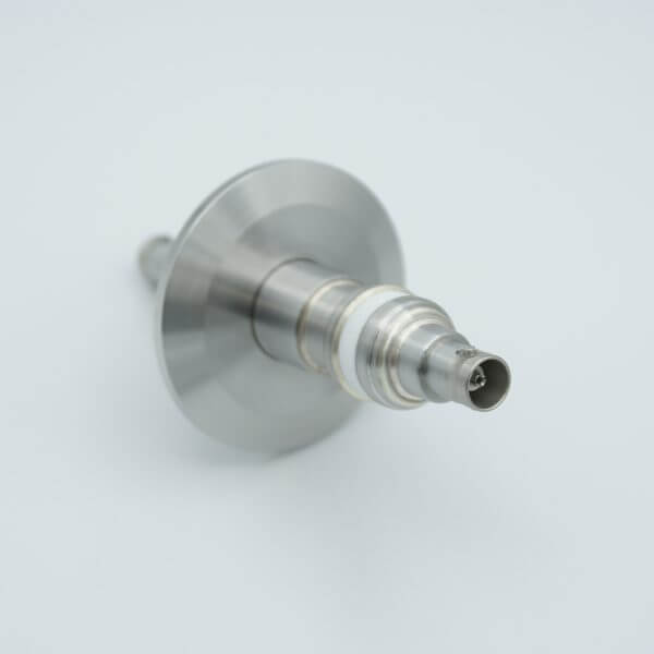 MPF - A0481-1-QF BNC Coaxial Feedthrough, 1 Pin, Floating Shield, Double-Ended, 2.16" QF / KF Flange