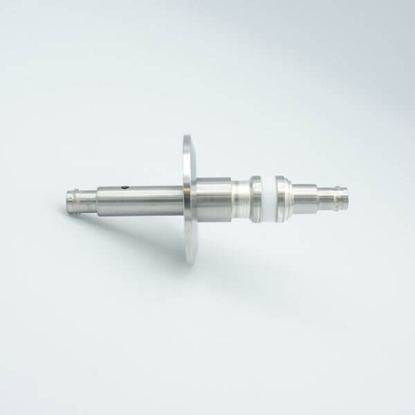 MPF - A0481-3-QF SHV-5 Coaxial Feedthrough, 1 Pin, Floating Shield, Double-Ended, 2.16" QF / KF Flange