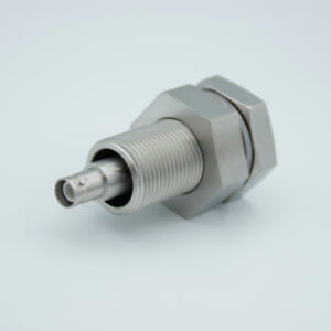 Power Feedthrough, 5000 Volts, 28 Amps, 3 Pins, 0.094" Molybdenum Conductors, 1.57" QF / KF Flange