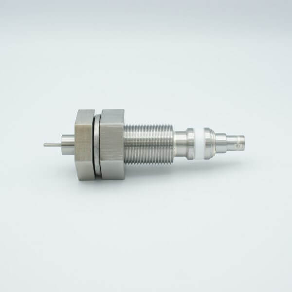 MPF - A0485-4-BP BNC Coaxial Feedthrough, 1 Pin, Floating Shield, 1.0" Baseplate Bolt, Without Air-side Connector