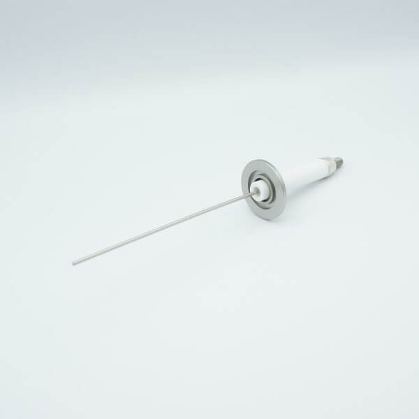 MPF - A0532-2-QF Power Feedthrough, 20,000 Volts, 15 Amps, 1 Pin, 0.092" Nickel Conductor, 1.57" QF / KF Flange