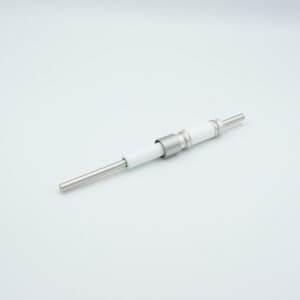 Power Feedthrough,12,000 Volts, 55 Amps, 1 Pin, 0.25" Nickel Conductor, 0.684" Dia Stainless Steel Weld Adapter