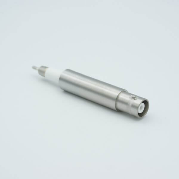 MPF - A0702-1-W SHV-20 Coaxial Feedthrough, 1 Pin, Grounded Shield, Exposed Insulator, 0.62" Dia SS Weld Adapter