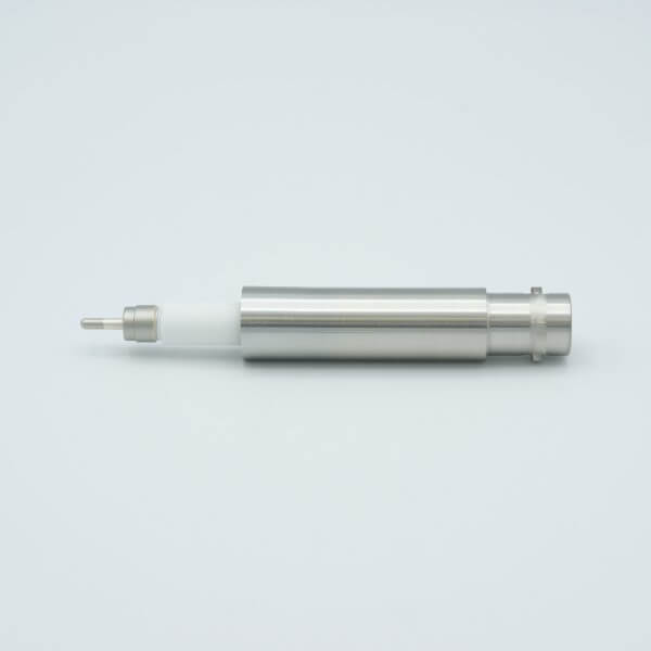 MPF - A0702-2-W SHV-20 Coaxial Feedthrough, 1 Pin, Grounded Shield, Exposed Insulator, 0.62" Dia SS Weld Adapter, Without Air-side Connector