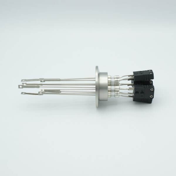 MPF - A0783-2-QF Thermocouple Feedthrough, Type J, 5 Pairs, Miniature Connectors, 2.16 QF / KF Flange