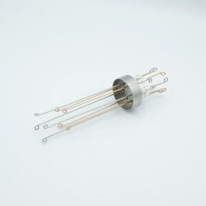 Thermocouple Feedthrough, Type T, 4 Pairs, Screw-type Connector, 1.50" Dia Stainless Steel Weld Adapter