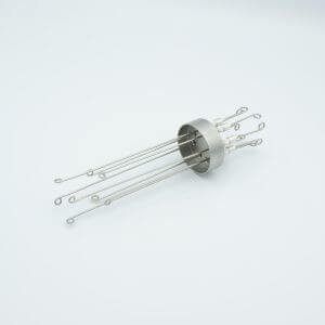 Thermocouple Feedthrough, Type N, 4 Pairs, Screw-type Connector, 1.50" Dia Stainless Steel Weld Adapter