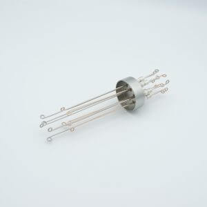 TYPThermocouple Feedthrough, Type T, 5 Pairs, Screw-type Connector, 1.50" Dia Stainless Steel Weld AdapterE T