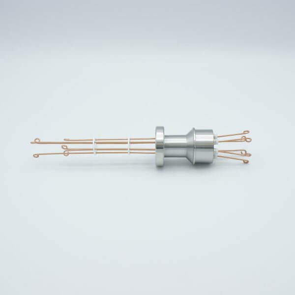 MPF - A0791-2-CF Thermocouple Feedthrough, Type R-S, 3 Pairs, Screw-type Connector, 1.33" Conflat Flange