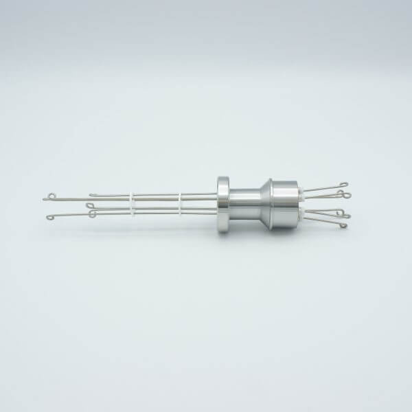 MPF - A0791-3-CF Thermocouple Feedthrough, Type N, 3 Pairs, Screw-type Connector, 1.33" Conflat Flange
