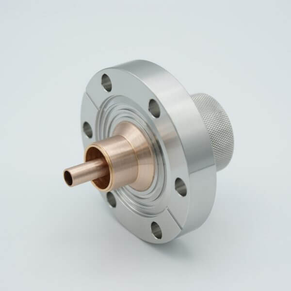 MPF - A10021-1-CF 7/16" DIN Coaxial Feedthrough, 50ohm, DC to 7.5 GHz, 2700 VRMS, 100 Watts, 0.275" Copper Conductor, 2.75" Conflat Flange